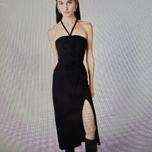 NWT - Diane Von Furstenburg Black Aria Dress